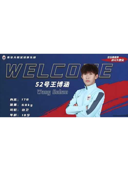 王博涵(2004年生中國足球運動員) 王博涵(2004年生中國足球運動員)