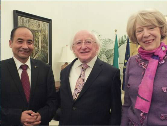 愛爾蘭總統及夫人接見張泰瑞先生