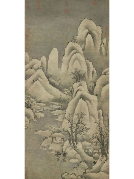 寒岩積雪圖(北宋燕肅創作的紙本水墨畫) 寒岩積雪圖(北宋燕肅創作的紙本水墨畫)