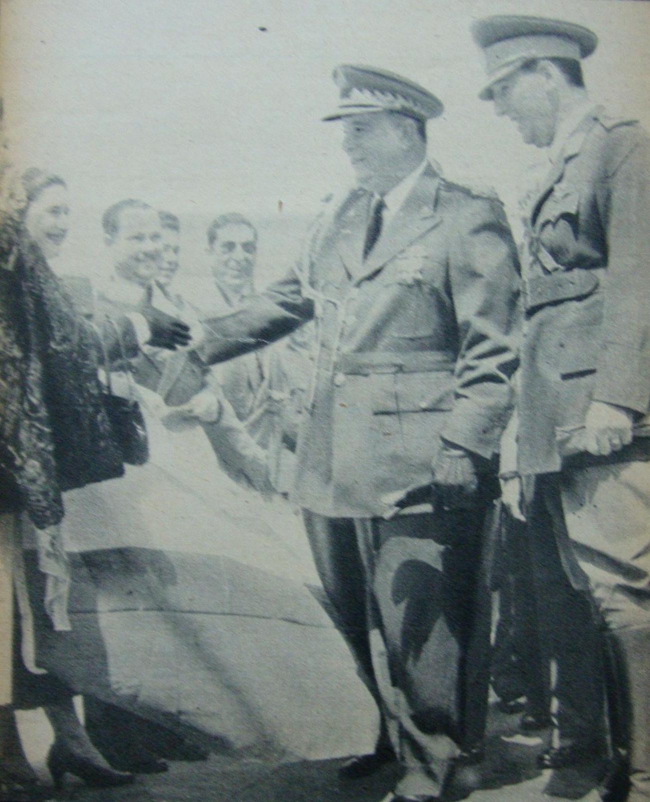 1952年，索摩查和阿根廷總統胡安·庇隆