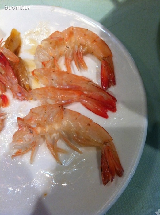 海鮮砂鍋粥里的蝦