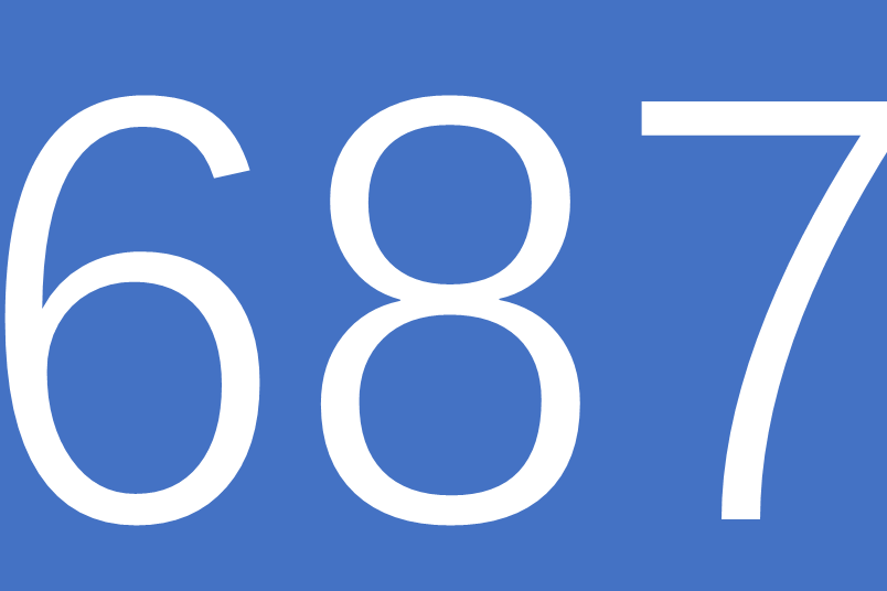 687(自然數之一) 687(自然數之一)