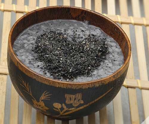 黑芝麻粳米粥