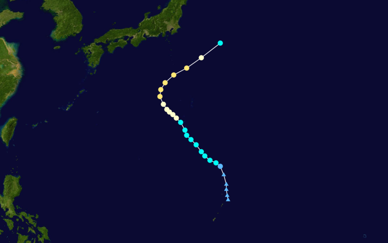 第20號颱風“帕布”路徑圖