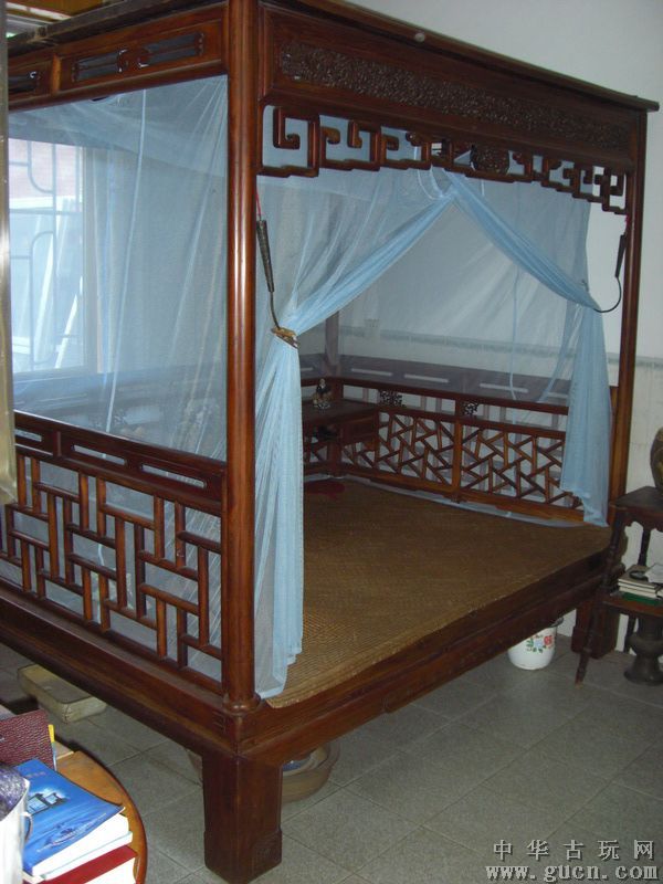 中式櫸木床