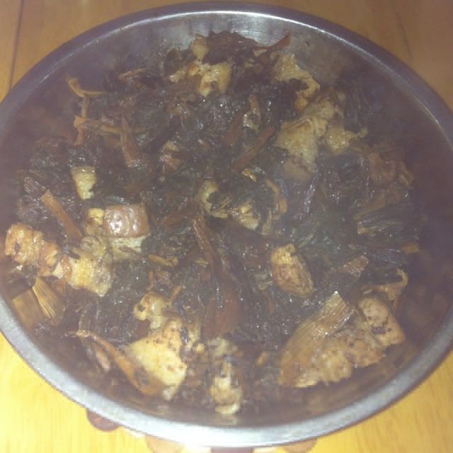 菜乾蒸五花肉 菜乾蒸五花肉