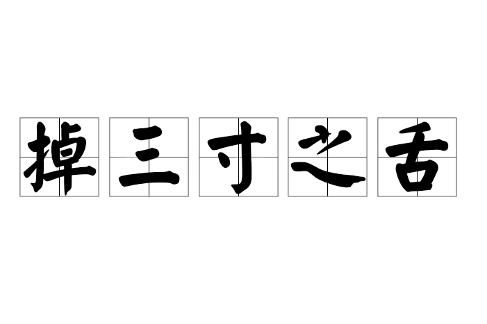 掉三寸之舌