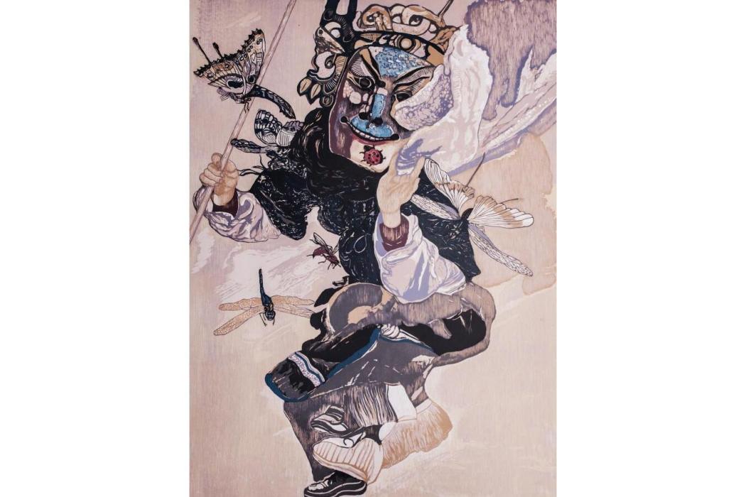 展顏(朱世偉絕版套色木刻作品) 展顏(朱世偉絕版套色木刻作品)