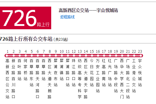 成都公交726路 成都公交726路