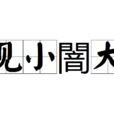 見小闇大