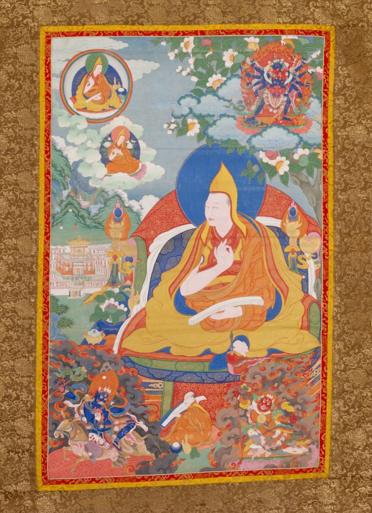 18世紀達賴喇嘛源流——根敦嘉措唐卡