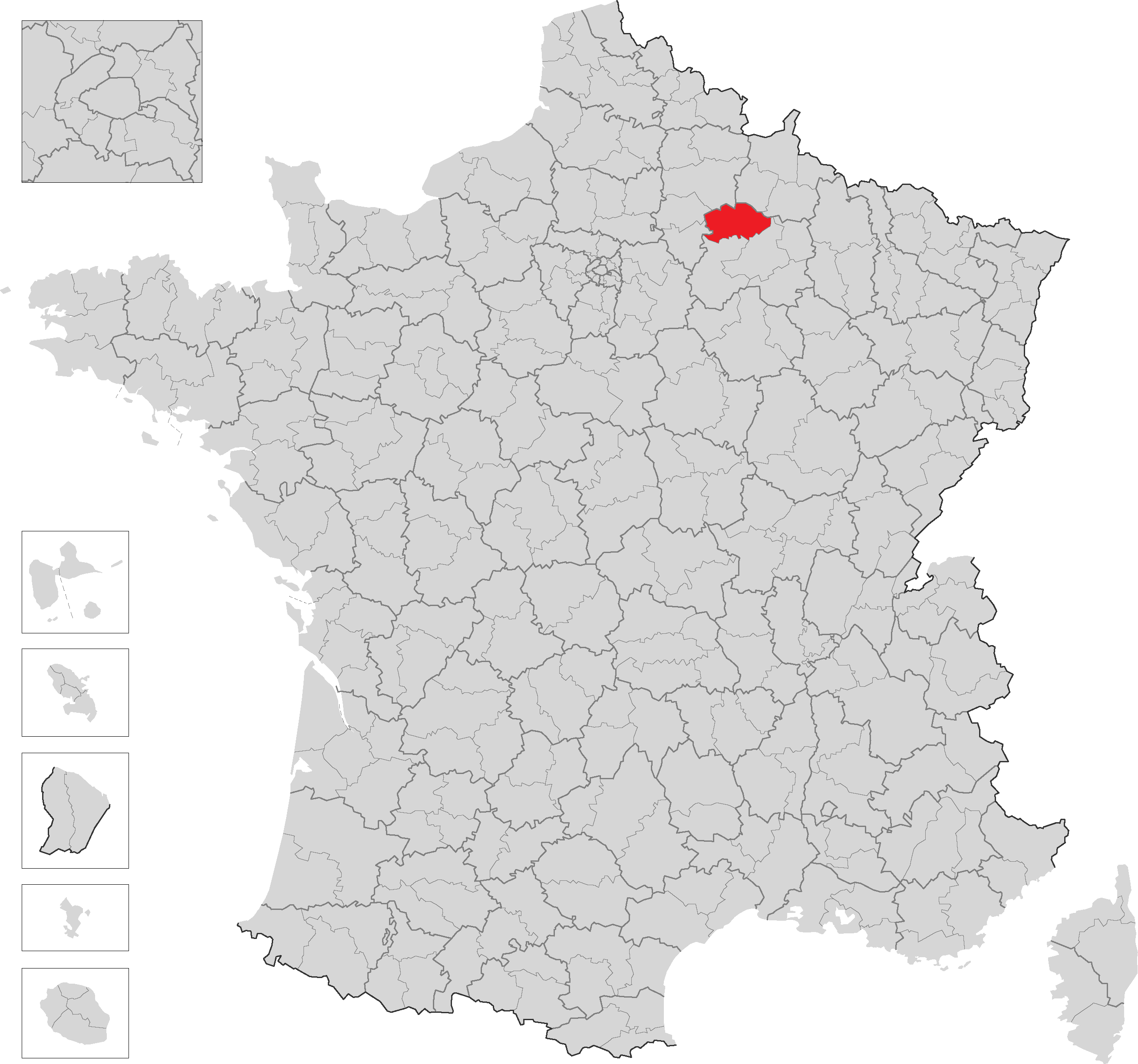 蘭斯地區在法國的位置