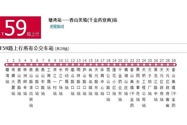 株洲公交T59路 株洲公交T59路