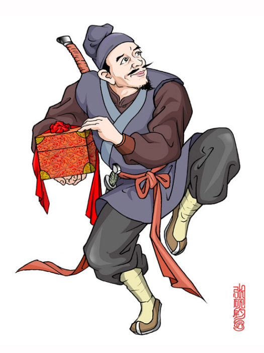時遷(人物畫《時遷》) 時遷(人物畫《時遷》)