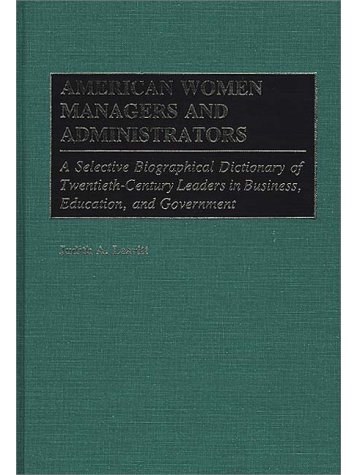 American Women Managers and Administrators American Women Managers and Administrators