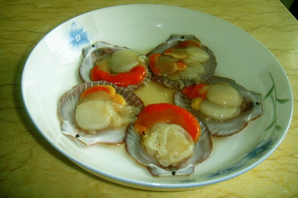 清蒸日月貝