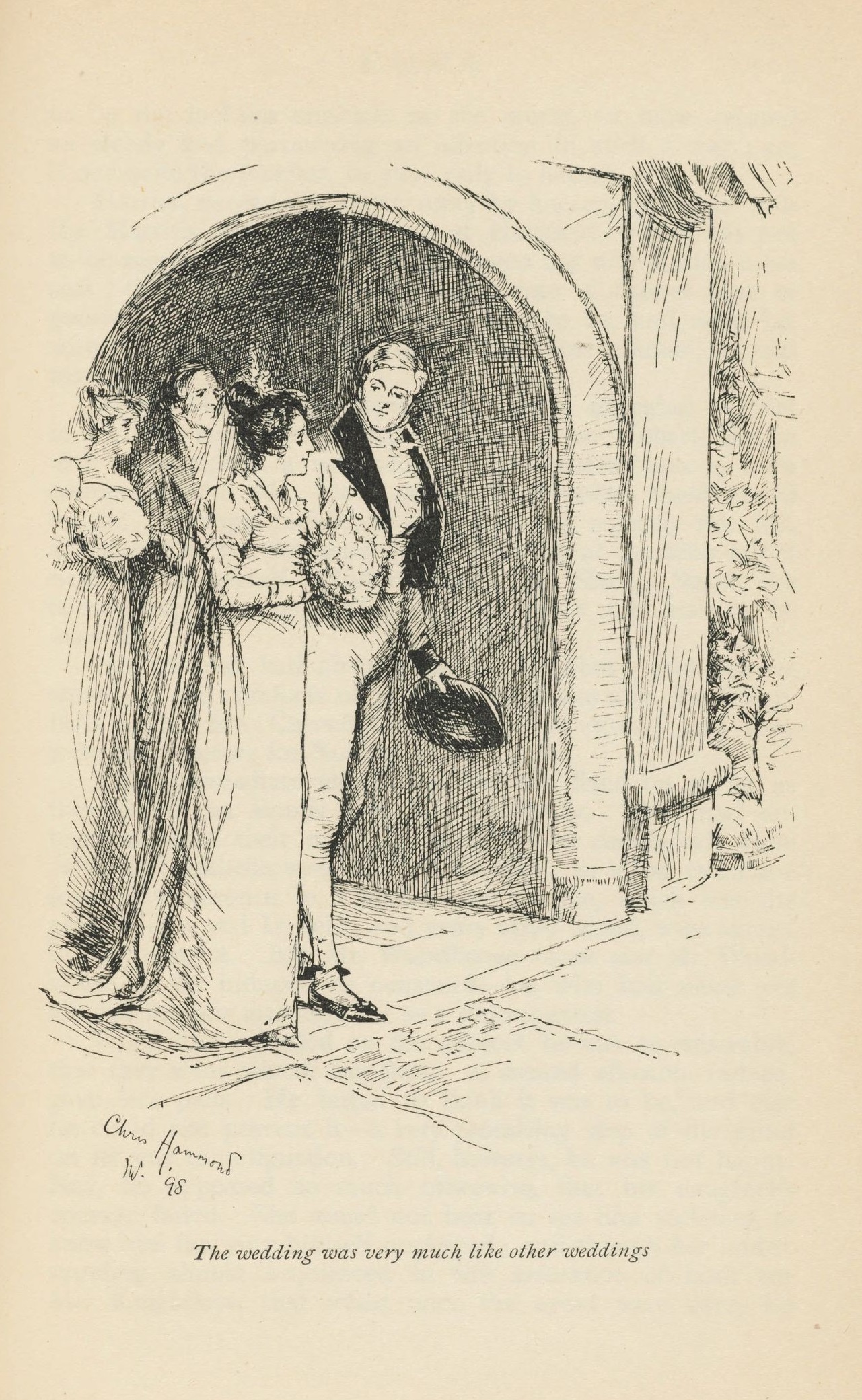 1898年插畫-愛瑪與奈特利先生的婚禮