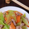 萵筍炒肉片