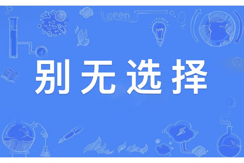 別無選擇(漢語辭彙) 別無選擇(漢語辭彙)