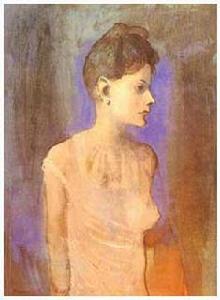 《穿襯衣的女子》，畢卡索，1905