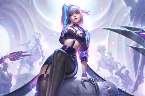 K/DA ALL OUT(遊戲《英雄聯盟》中的伊芙琳皮膚) K/DA ALL OUT(遊戲《英雄聯盟》中的伊芙琳皮膚)