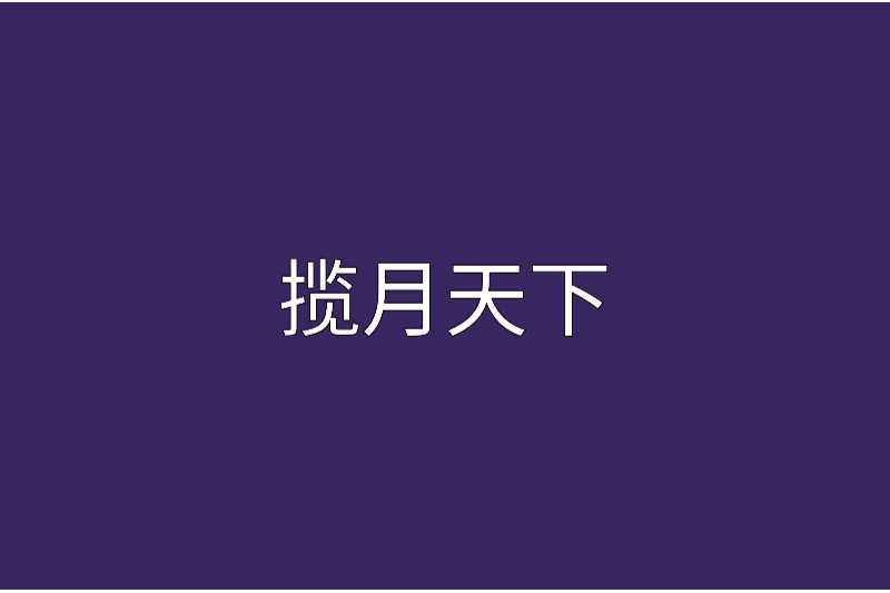 攬月天下 攬月天下