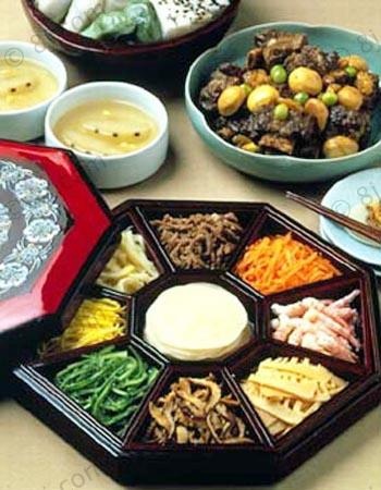 色彩斑斕的韓國料理