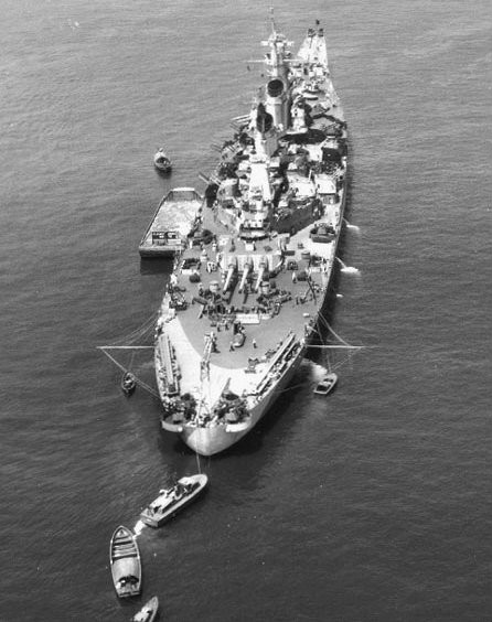 1944年7月，密蘇里號戰列艦