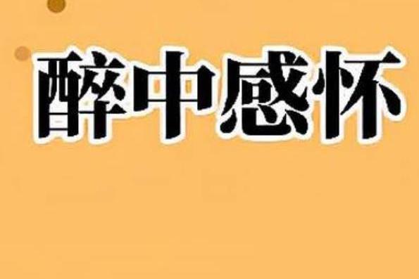 醉中感懷 醉中感懷