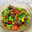 毛豆炒牛肉