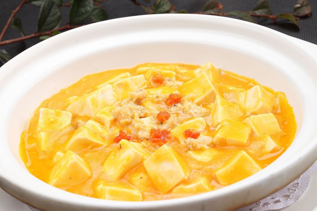蟹粉蒸豆腐 蟹粉蒸豆腐