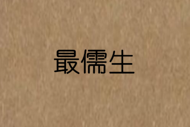 最儒生 最儒生