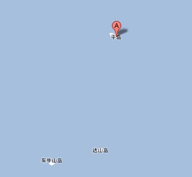 江蘇省連雲港市平島（紅色處）