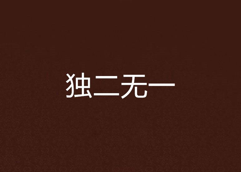 獨二無一 獨二無一