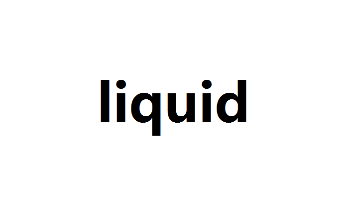 liquid(英文單詞)