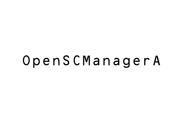 OpenSCManagerA