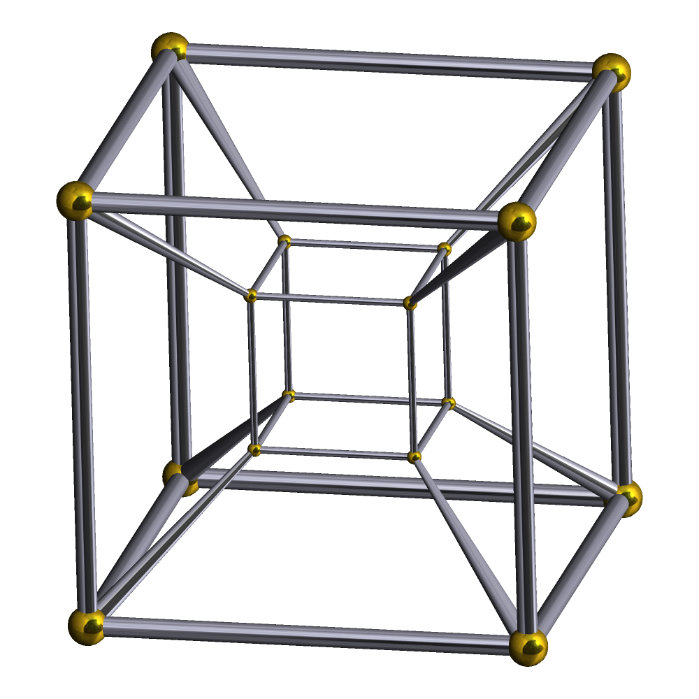 超正方體(幾何學中的四維立方體)