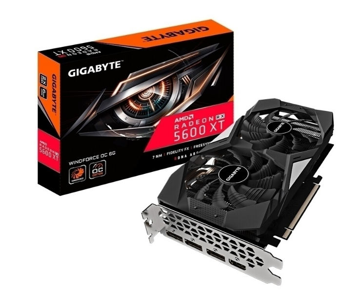 技嘉Radeon RX 5600 XT WINDFORCE OC 6G 技嘉Radeon RX 5600 XT WINDFORCE OC 6G