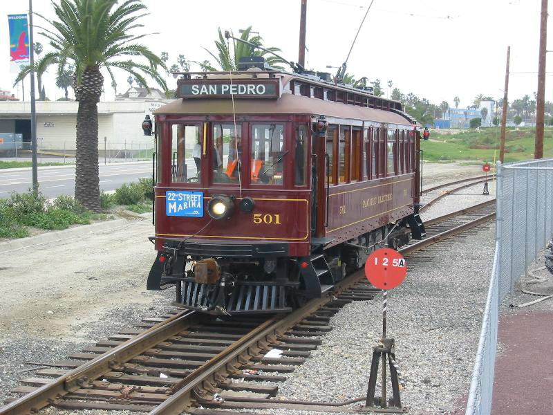 加州聖佩德羅水濱線的501號車是複製品