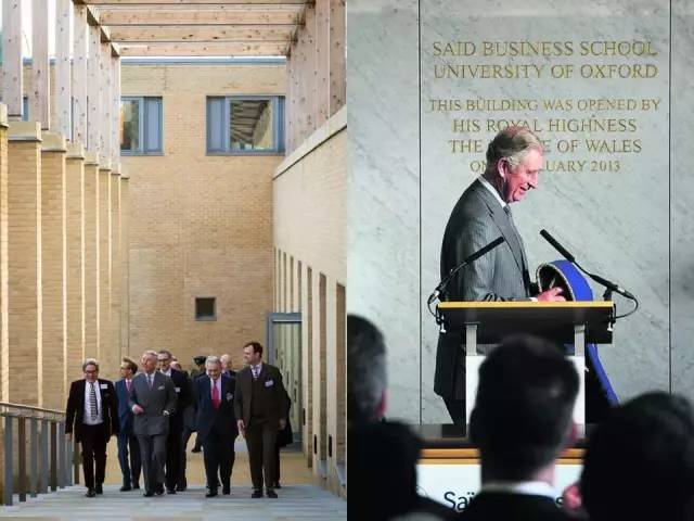威爾斯親王查爾斯王子為賽德商學院新樓揭幕
