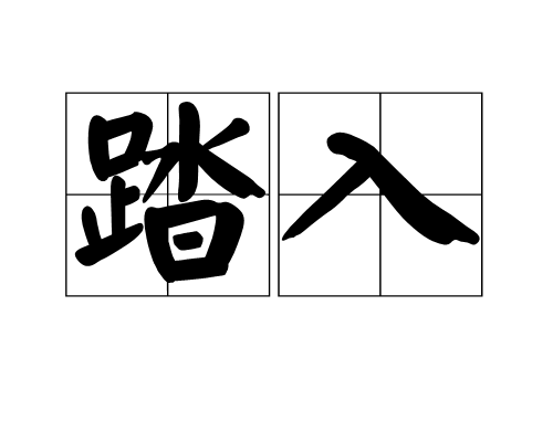 踏入 踏入