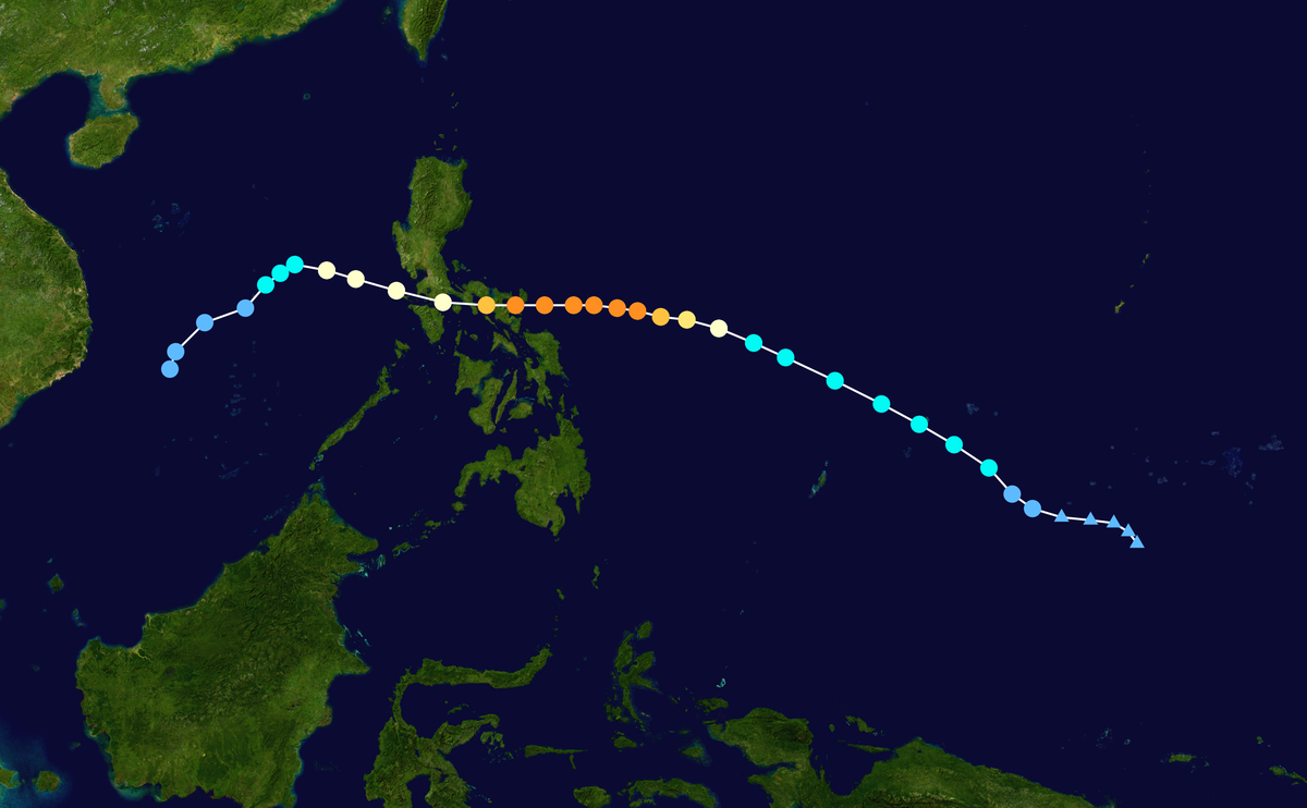 超強颱風洛坦 路徑圖