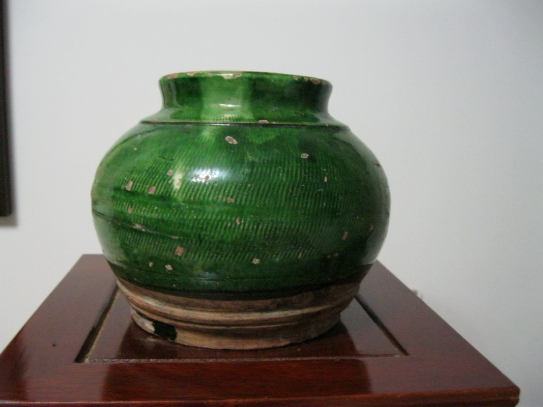 綠釉罐