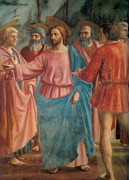 畫中的基督和門徒