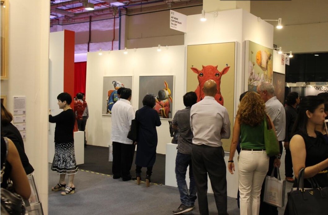 2015第九屆馬來西亞藝博會（wang zhiwu作品展覽現場）