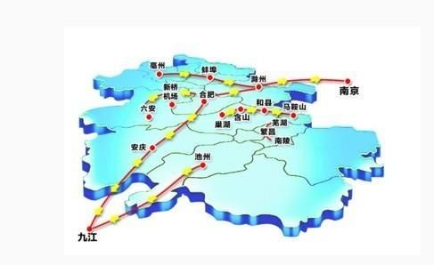 皖江城際鐵路網