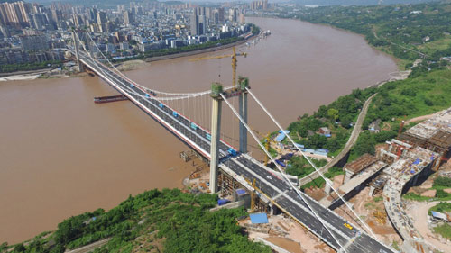 幾江長江大橋位於中國重慶市重慶市江津區北部