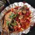 鐵板鱸魚 鐵板鱸魚