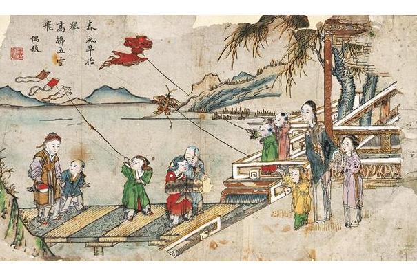 春風得意(齊健隆創作年畫作品) 春風得意(齊健隆創作年畫作品)