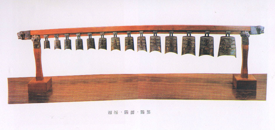 中國第一套戰國錯金雲紋編鐘